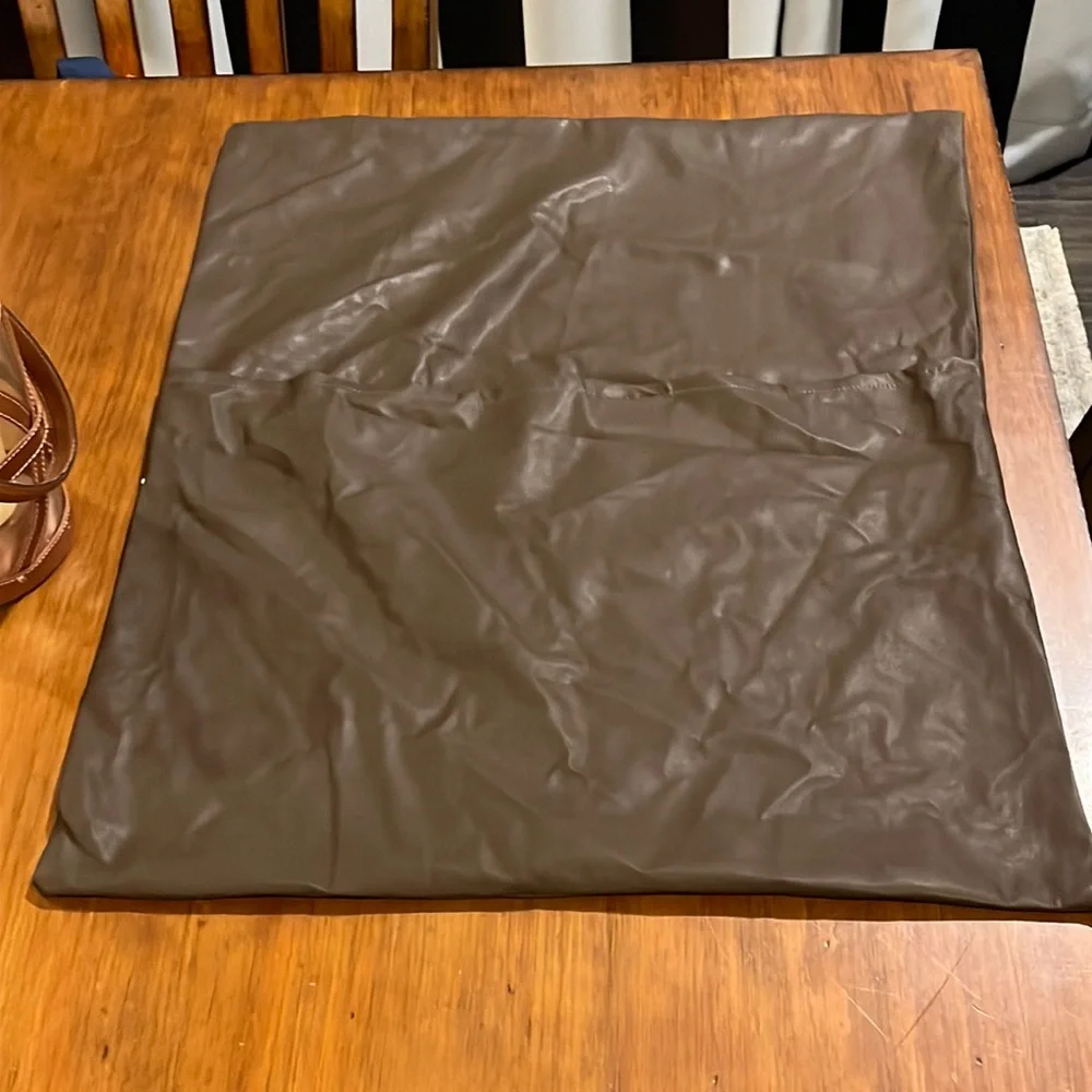 Polo Ralph Lauren Leather pillow shams cases X 2 Made in Italy sewn in the USA